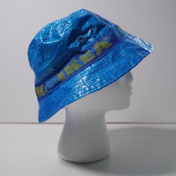 IKEA Tarp Blue Yellow Gold Bucket Hat Retro Y2K FREE WITH BUNDLE :) - Picture 4 of 8